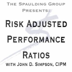 Risk Adjusted Performance Ratios - Webcast