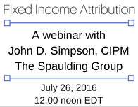 fixed income attribution The Spaulding Group
