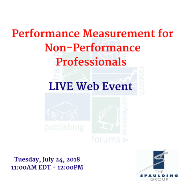 Performance Measurement from The Spaulding Group